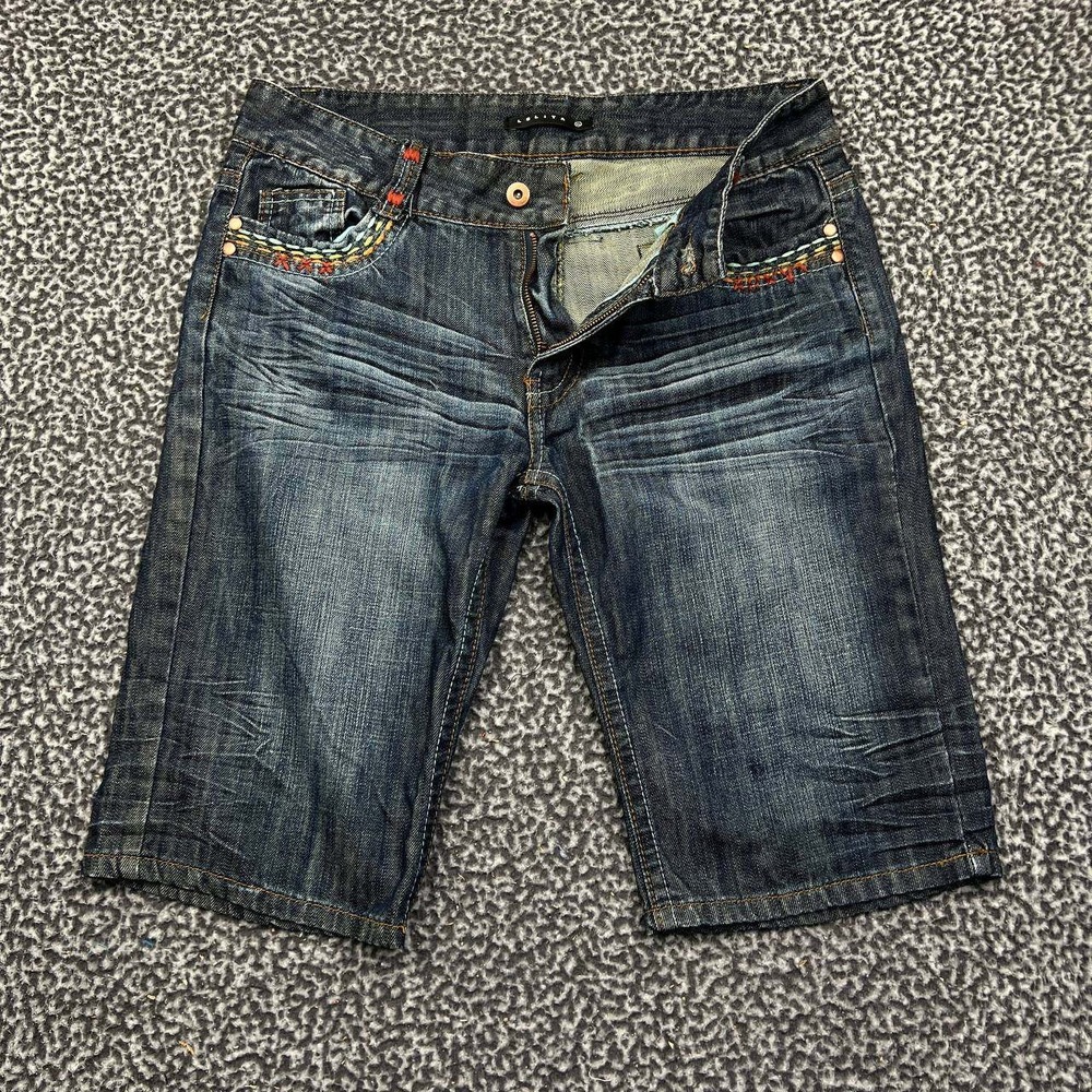 Lolita Bermuda‎ Shorts Men Extra Large Denim Blue Pockets Outdoor Y2K 34x13